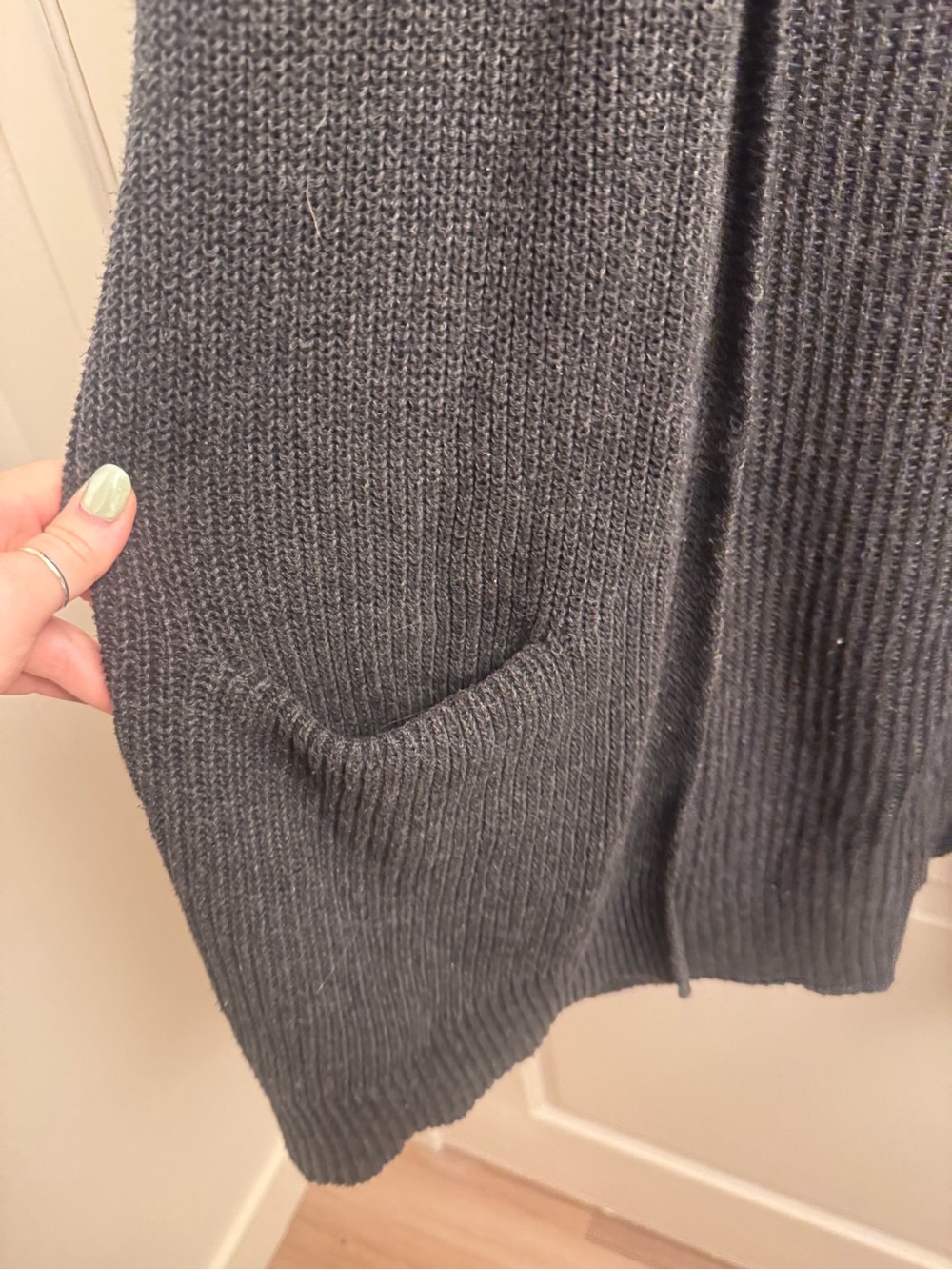 Universal Thread Open-Front Ribbed Cardigan - Picture 5 of 6